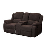 Madden Brown Chenille Loveseat