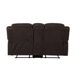 Madden Brown Chenille Loveseat