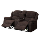 Madden Brown Chenille Loveseat