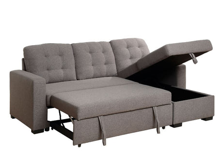 Chambord Gray Fabric Sectional Sofa
