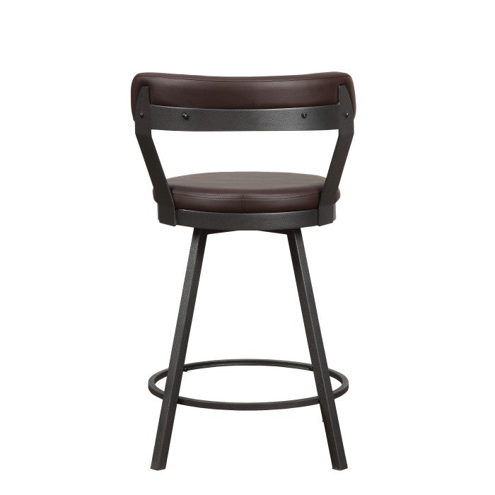 Appert Brown/Dark Gray Swivel Counter Chair
