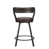 Appert Brown/Dark Gray Swivel Counter Chair