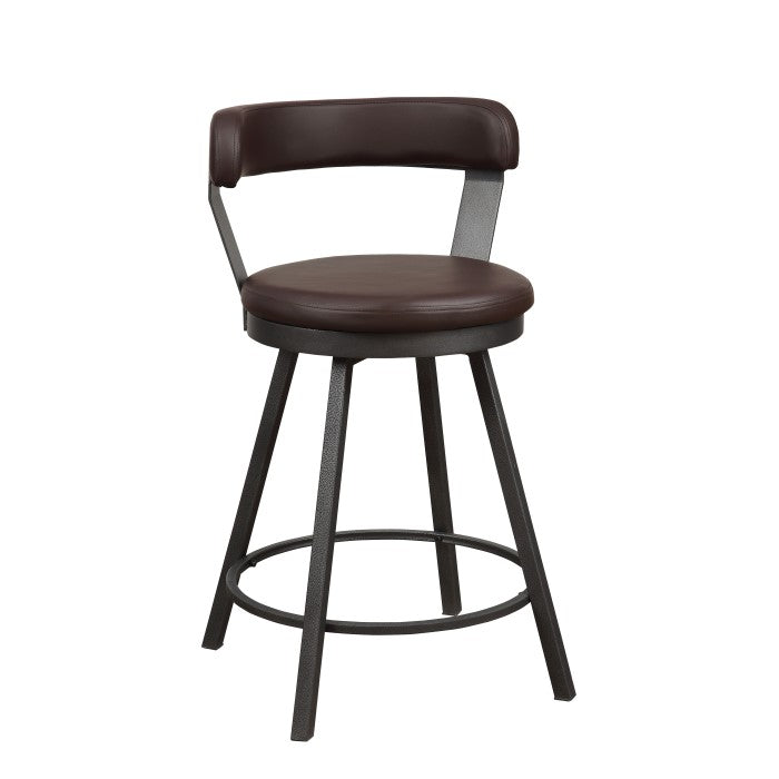 Appert Brown/Dark Gray Swivel Counter Chair