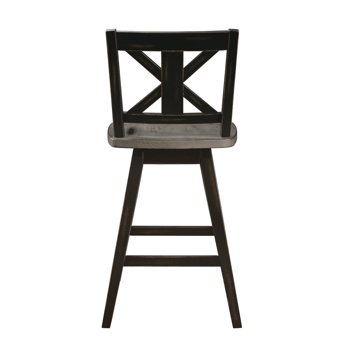 Amsonia Gray/Black Swivel Counter Chair