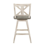Amsonia Gray/White Swivel Counter Chair