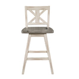 Amsonia Gray/White Swivel Counter Chair