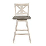Amsonia Gray/White Swivel Counter Chair