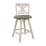 Amsonia Gray/White Swivel Counter Chair