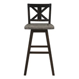 Amsonia Black Swivel Pub Counter Height Chairs