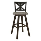 Amsonia Black Swivel Pub Counter Height Chairs