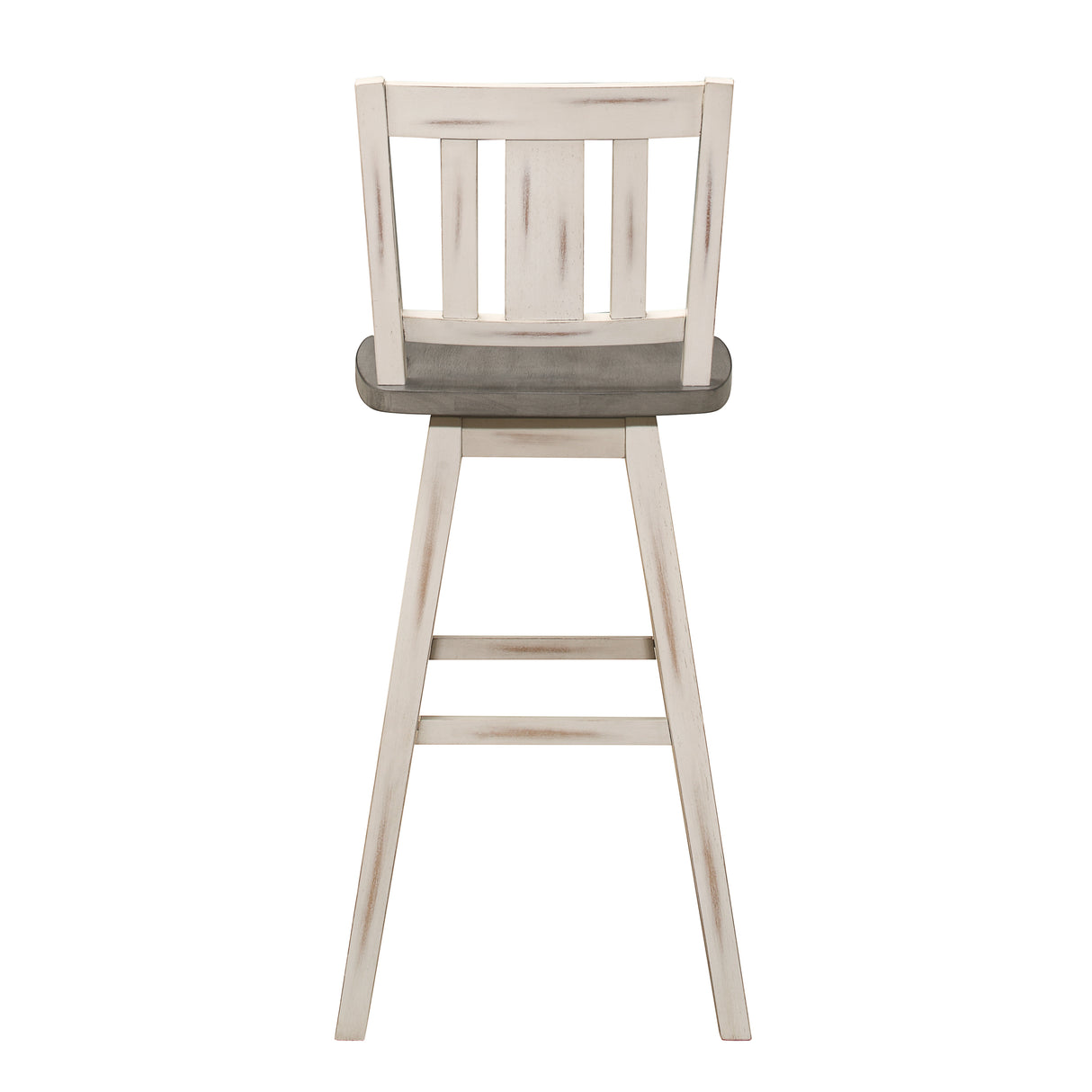 Amsonia White Swivel Pub Counter Height Chairs