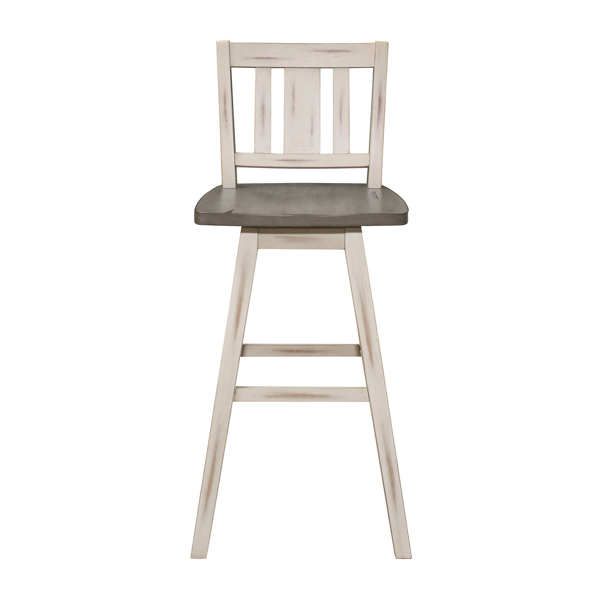Amsonia White Swivel Pub Counter Height Chairs