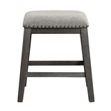 Timbre Wire-Brushed Gray Counter Height Stool