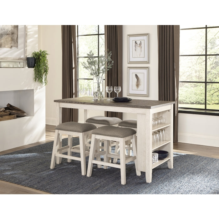 Timbre Whitewash Counter Height Table