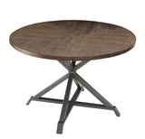 Fideo Brown Round Dining Table