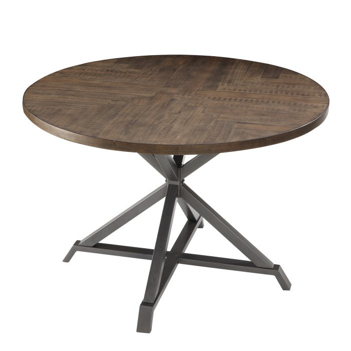 Fideo Brown Round Dining Table
