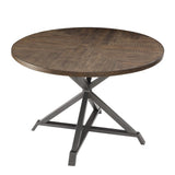 Fideo Brown Round Dining Table