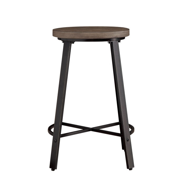 Chevre Brown/Gray Counter Chair, Set of 2