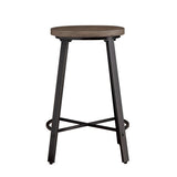 Chevre Brown/Gray Counter Chair, Set of 2