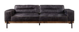 Silchester Antique Ebony Top Grain Leather Sofa