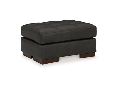 Luigi Thunder Oversized Chair And Ottoman