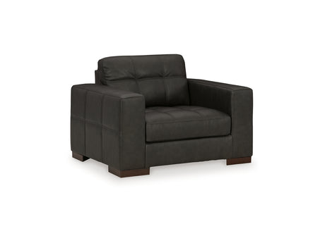 Luigi Thunder Oversized Chair And Ottoman