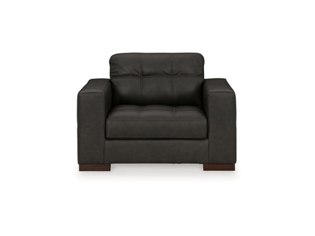 Luigi Thunder Oversized Chair And Ottoman