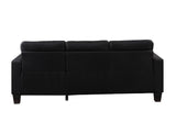Earsom Black Linen Sofa