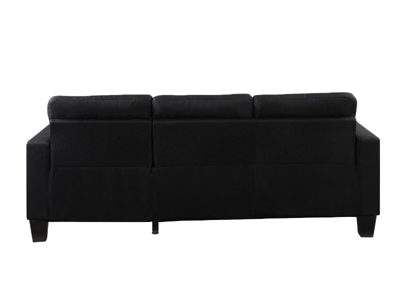 Earsom Black Linen Sofa