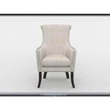 Avalon Beige Quilted Accent Chair