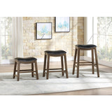 Ordway Black/Brown Pub Height Stool, Black