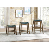 Ordway Green/Brown Pub Height Stool, Green