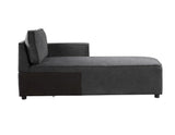 Silvester Gray Fabric Chaise