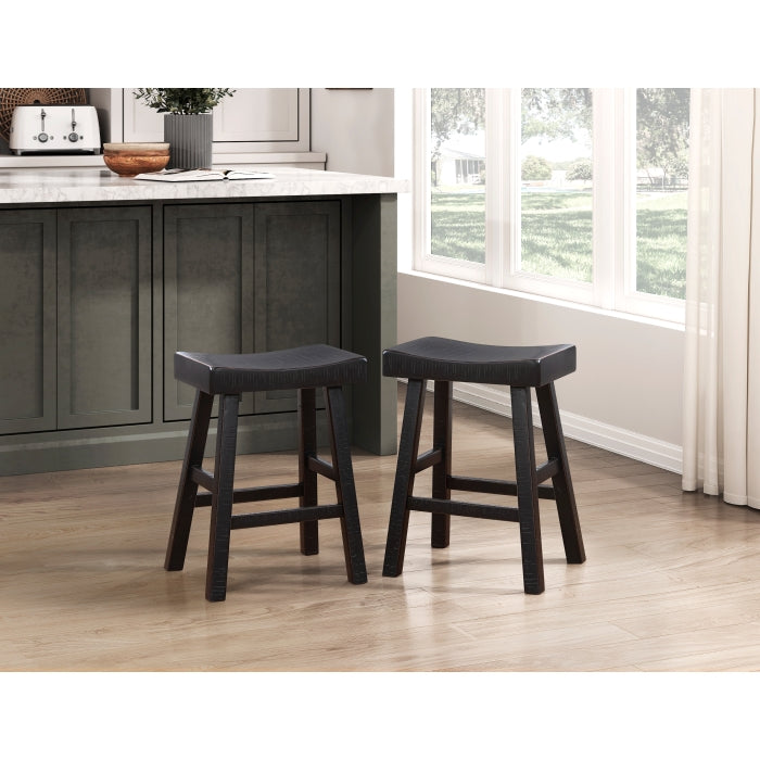 Caspian Black Counter Height Stool
