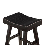 Caspian Black Counter Height Stool