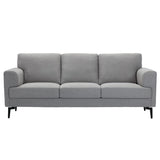 Kyrene Light Gray Linen Sofa