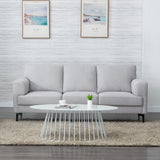 Kyrene Light Gray Linen Sofa