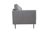 Kyrene Light Gray Linen Loveseat