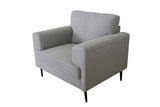 Kyrene Light Gray Linen Chair