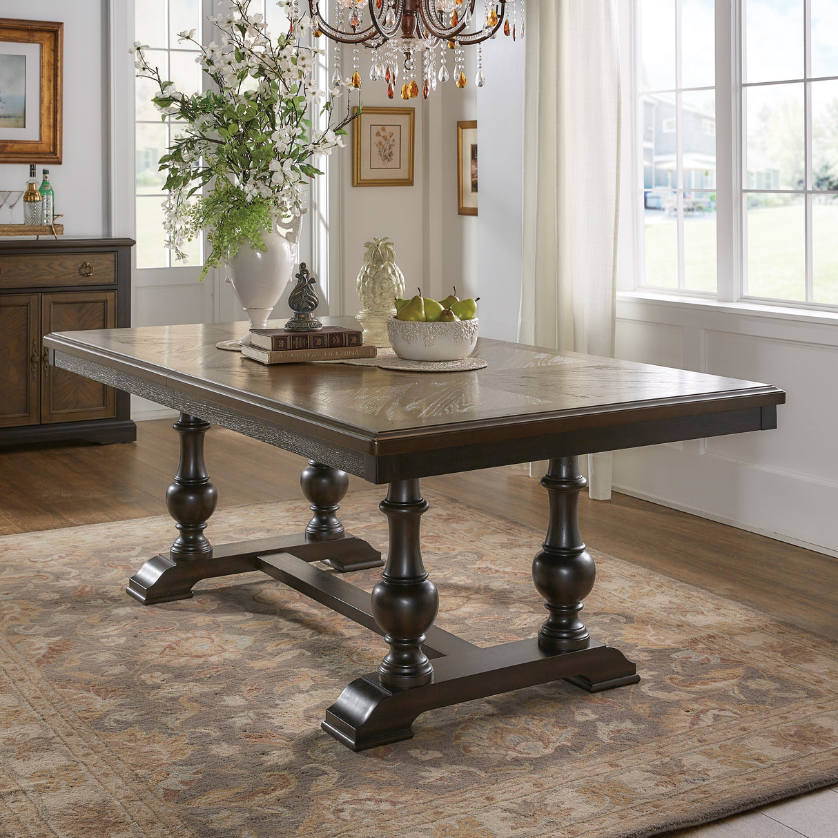 Stonington Brown And Charcoal Dining Table