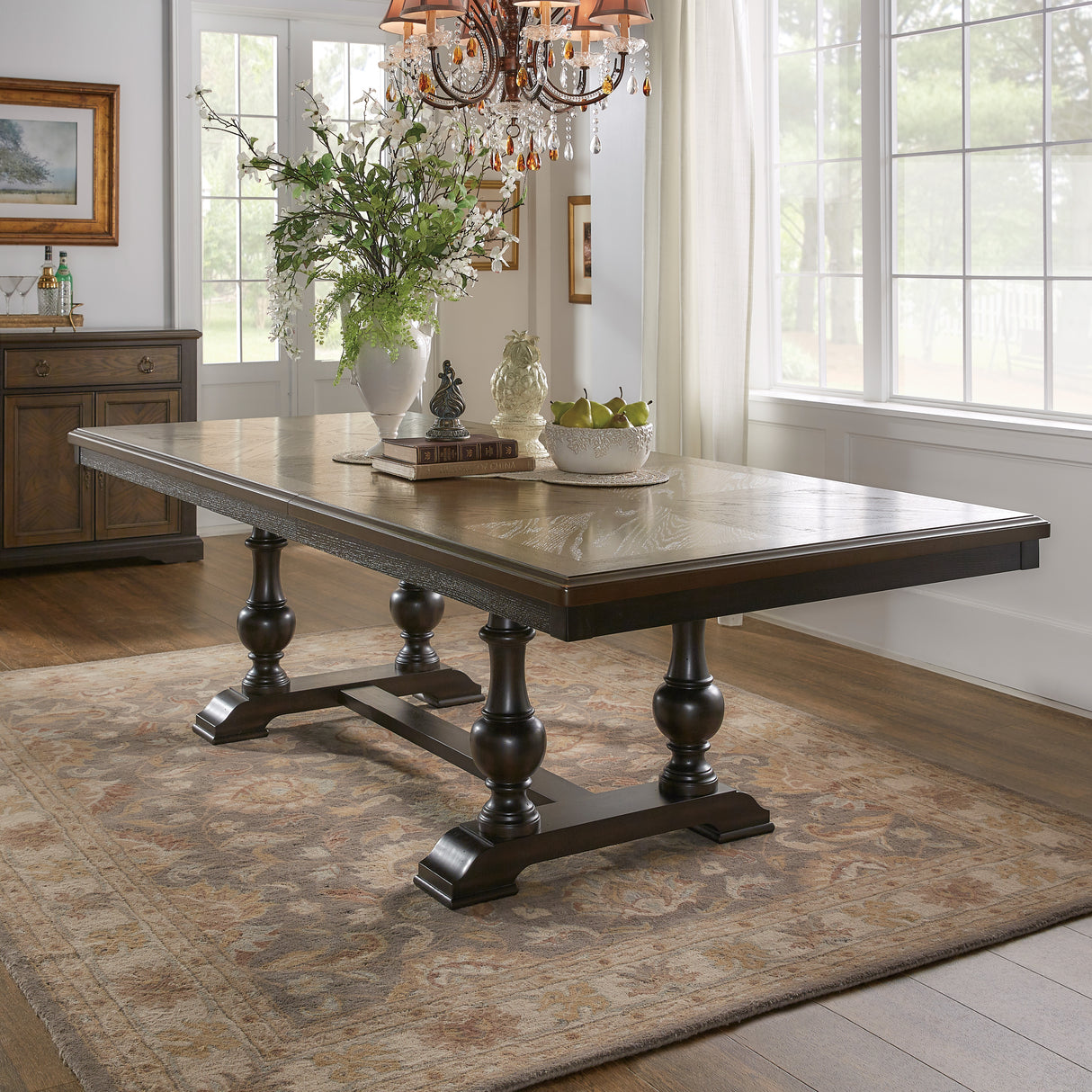 Stonington Brown And Charcoal Dining Table