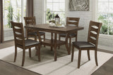 Darla Brown Dining Table W/18" Butterfly Leaf, Mindy Veneer
