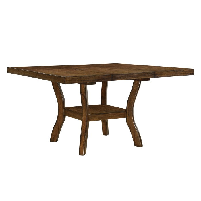 Darla Brown Dining Table W/18" Butterfly Leaf, Mindy Veneer
