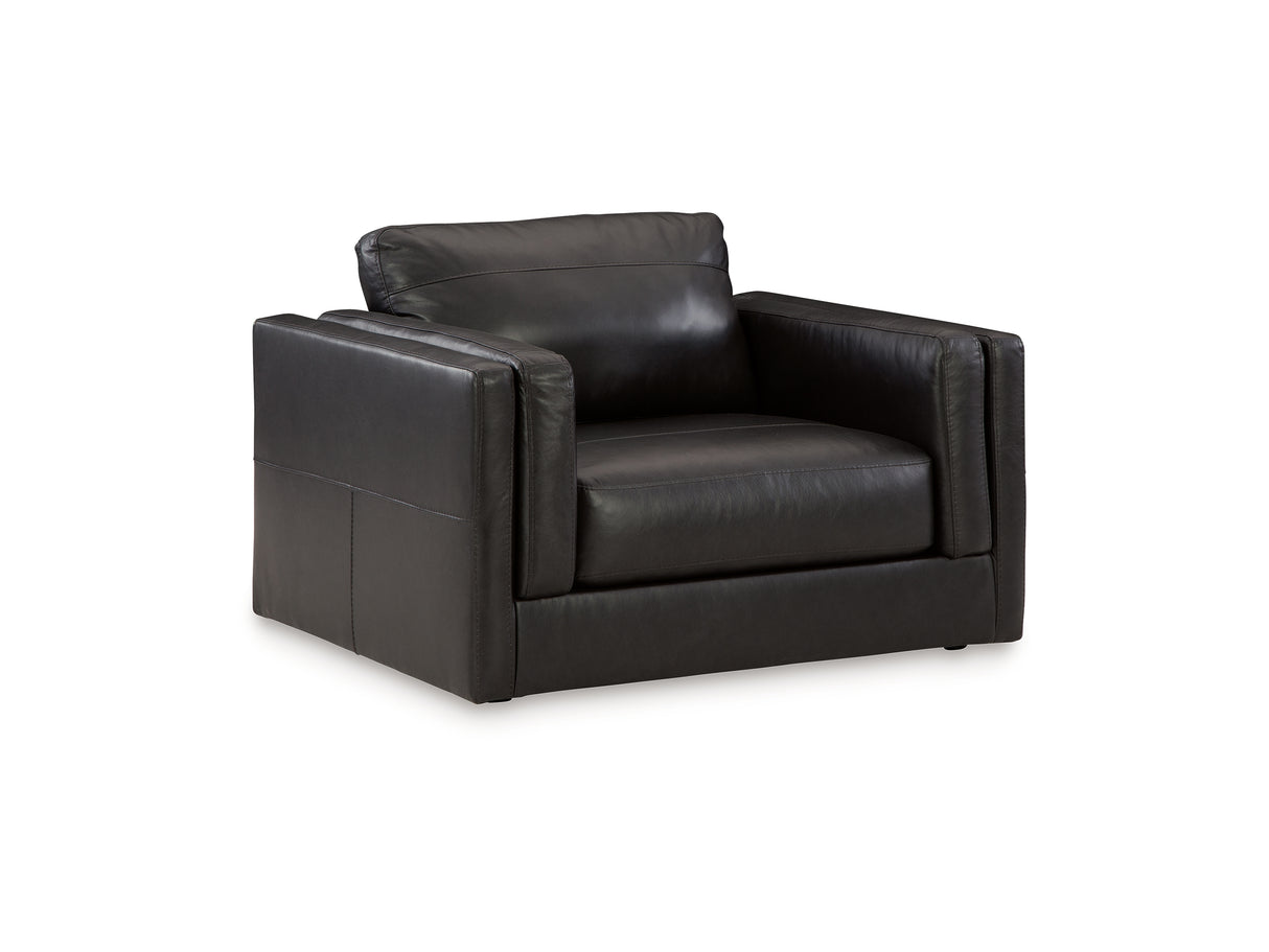 Amiata Onyx Sofa, Loveseat, Oversized Chair And Ottoman