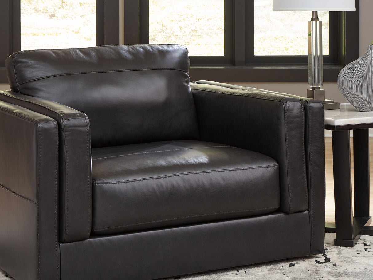 Amiata Onyx Sofa, Loveseat, Oversized Chair And Ottoman