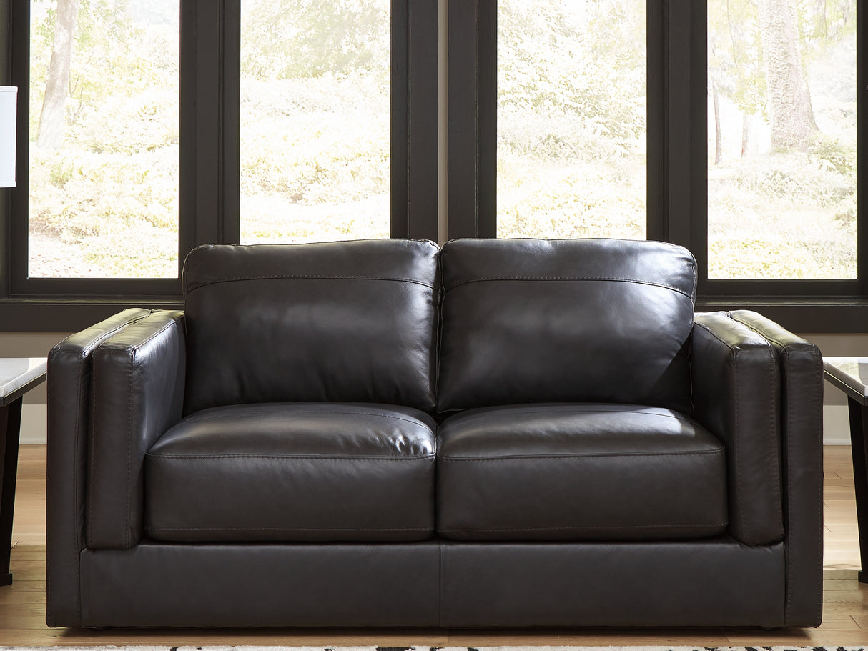 Amiata Onyx Sofa, Loveseat, Oversized Chair And Ottoman