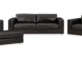 Amiata Onyx Sofa, Loveseat, Oversized Chair And Ottoman