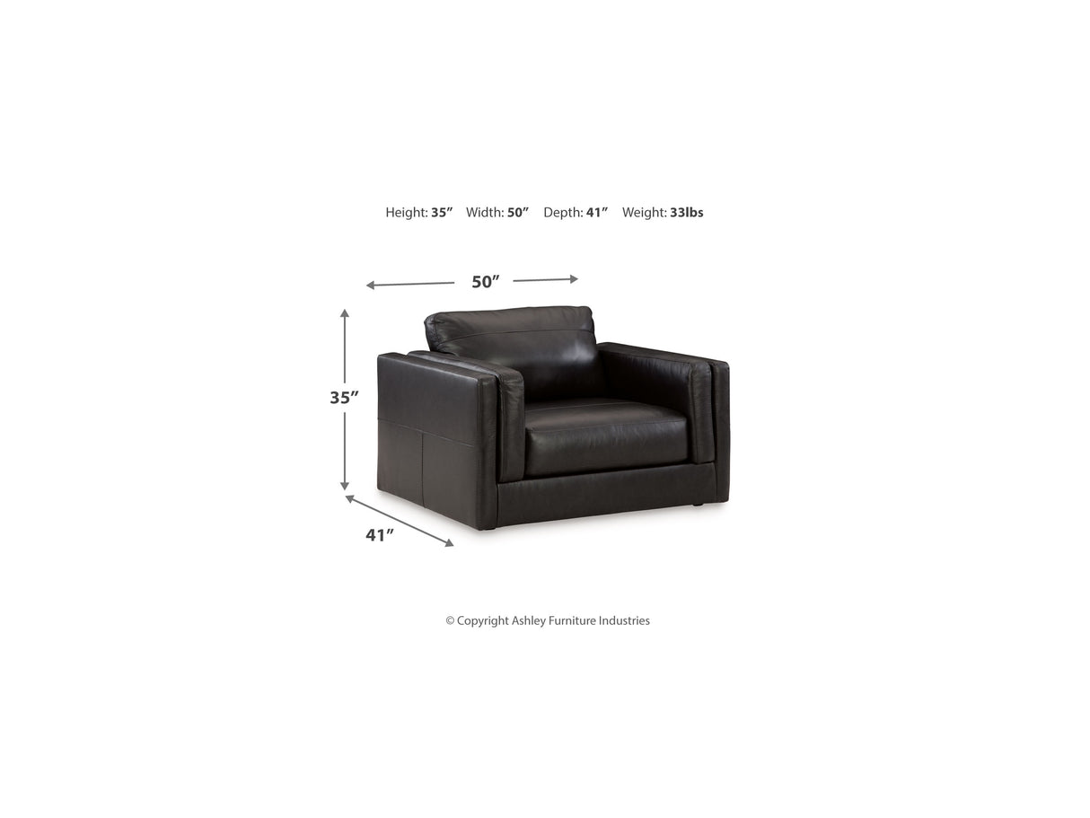 Amiata Onyx Sofa, Loveseat, Oversized Chair And Ottoman