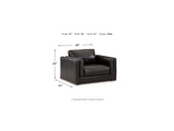 Amiata Onyx Sofa, Loveseat, Oversized Chair And Ottoman
