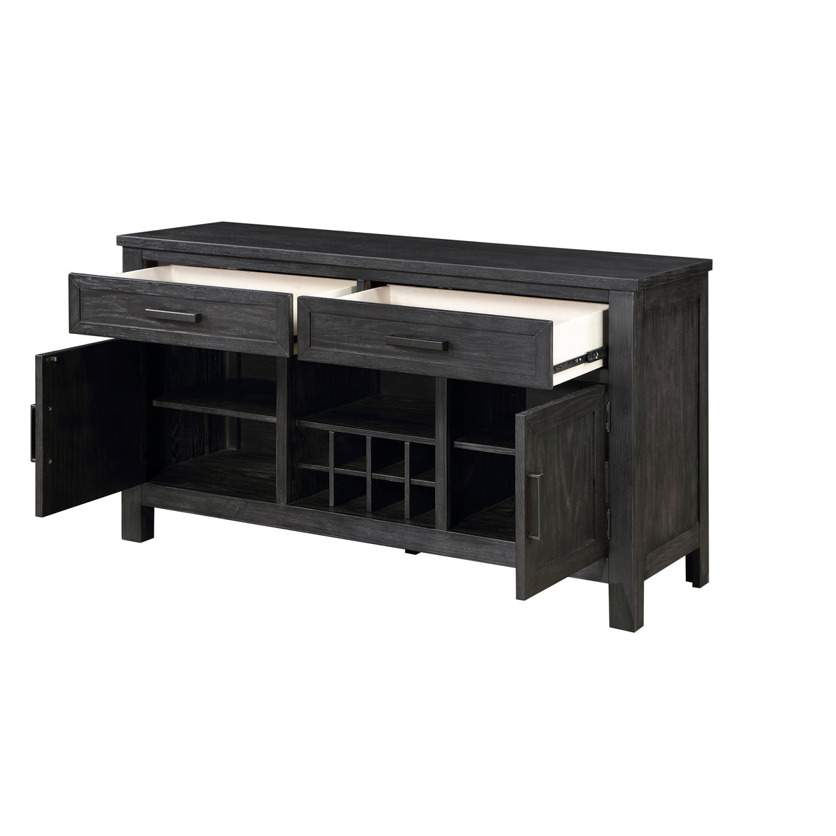 Orem Wire Brushed Antiqued Black Server